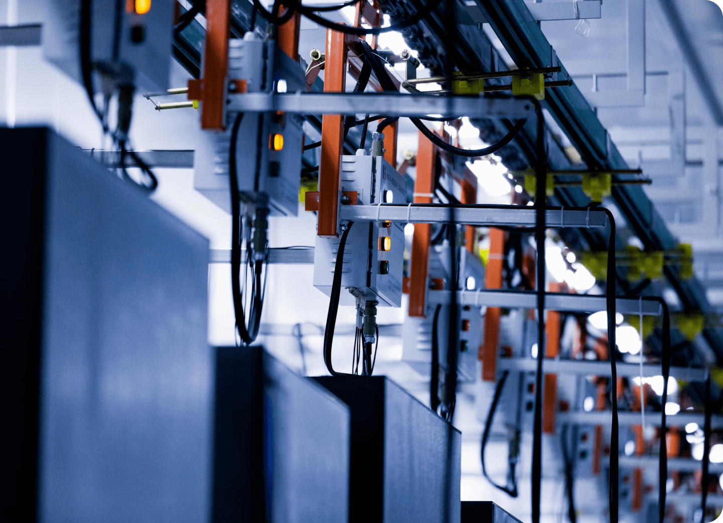 workshop for manufacturing electronic equipment